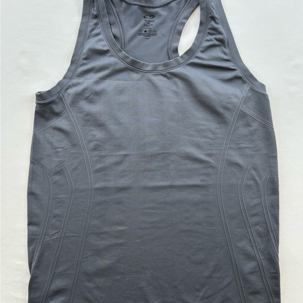 Women’s Gray Champion Workout top. Size Medium
